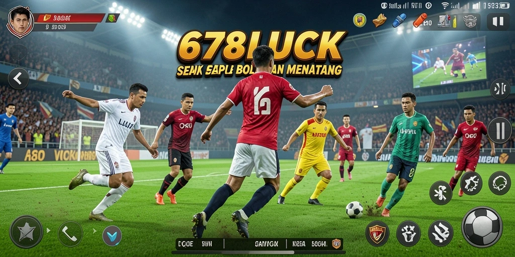 Gameplay intens dan seru dalam 678LUCK, lihat aksi sepak bolanya!