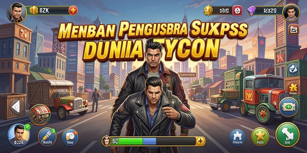 Screenshot gameplay menampilkan strategi bisnis yang menarik di 8ZK.