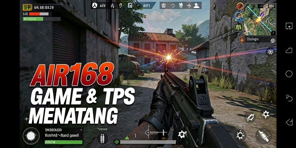 Screenshot gameplay AIR168 menampilkan aksi tembak menembak yang seru.