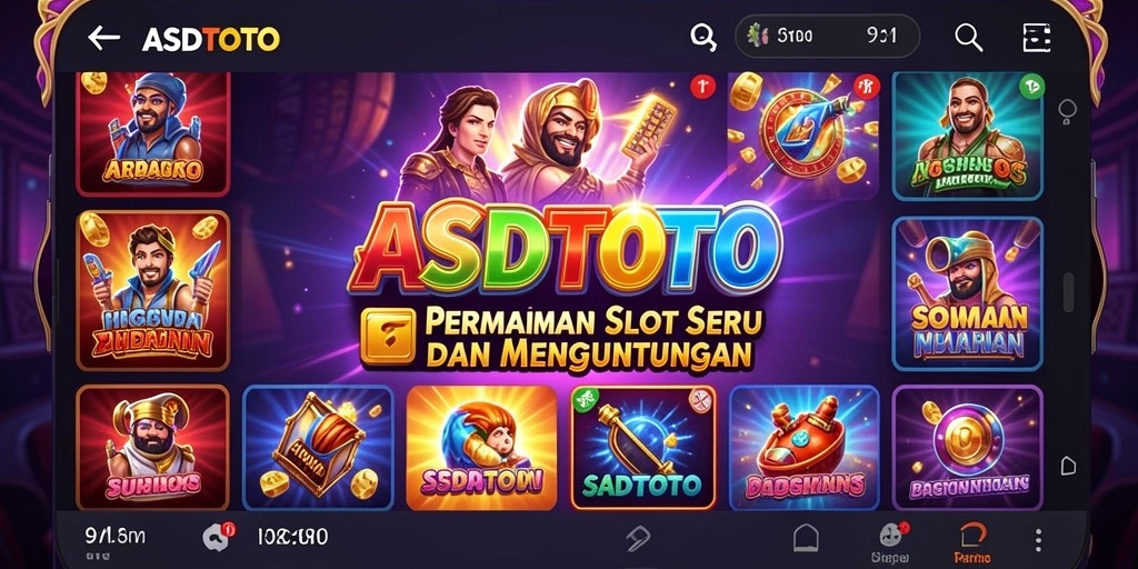 Gameplay seru ASDTOTO dengan berbagai tema dan jackpot.