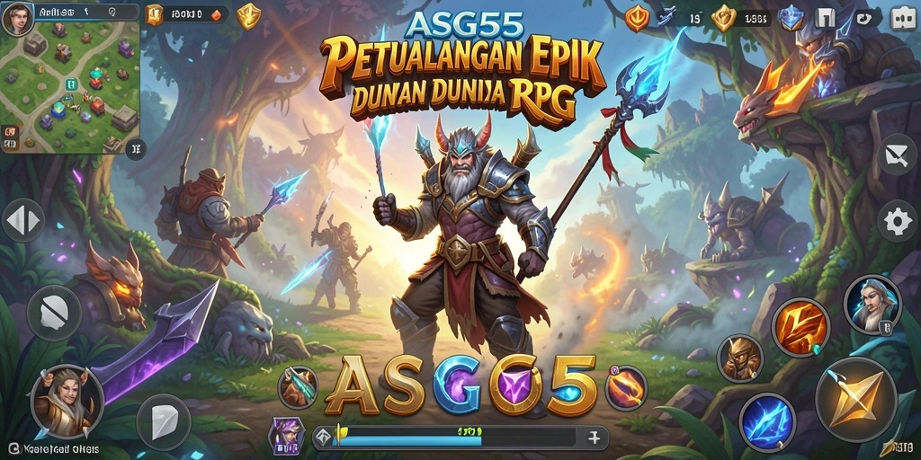 Tampilan gameplay <strong>ASG55</strong> yang menawan dengan karakter dan dunia yang indah.