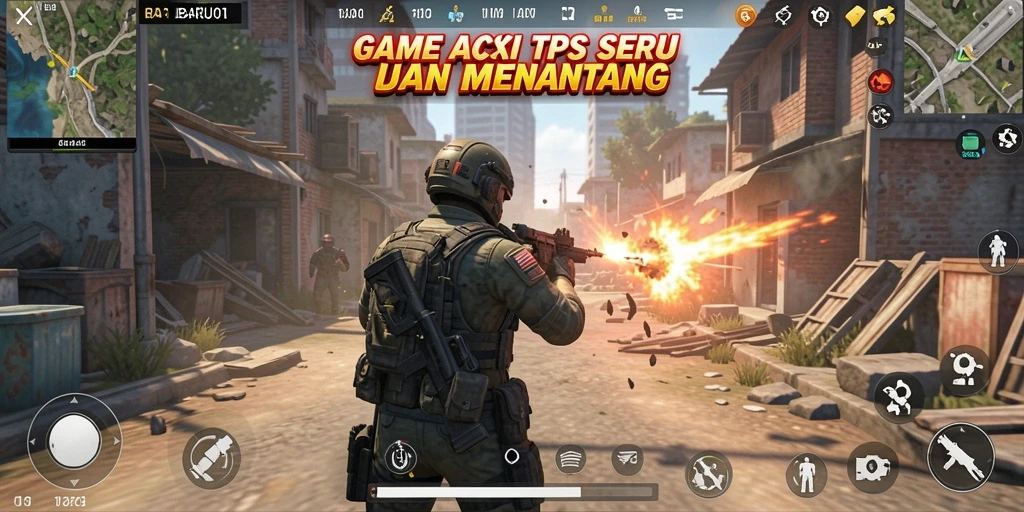 Tampilan permainan seru dalam BARU01 dengan aksi TPS yang mendebarkan.