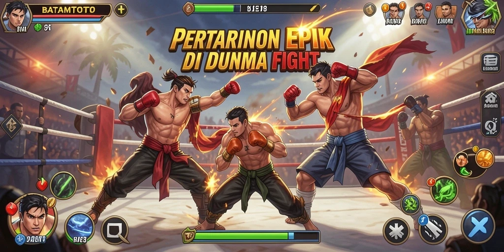 Tampilan aksi seru dari pertarungan di BATAMTOTO.