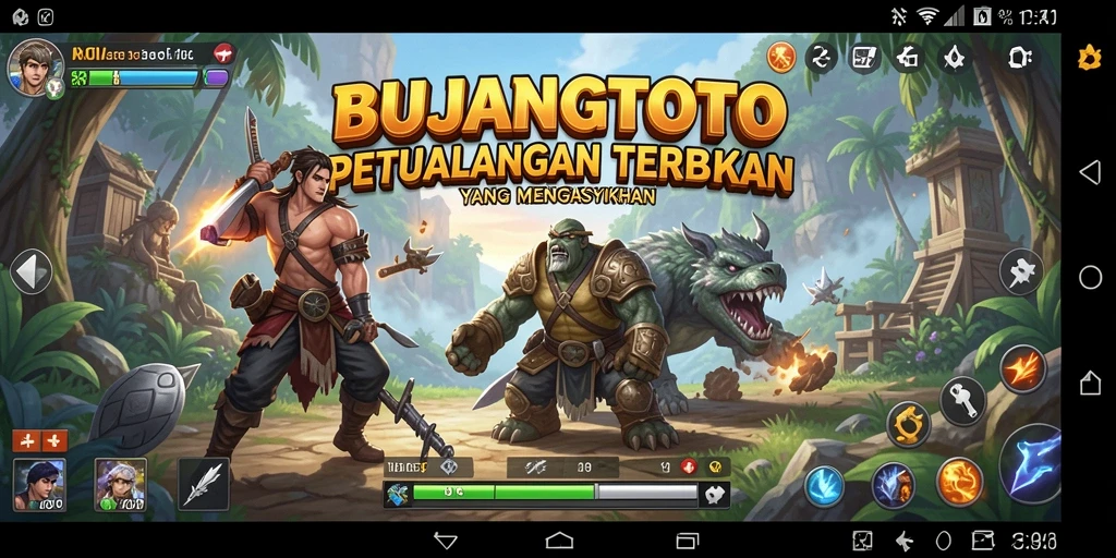 Tangkapan layar gameplay BUJANGTOTO menampilkan petualangan seru di dunia terbuka.