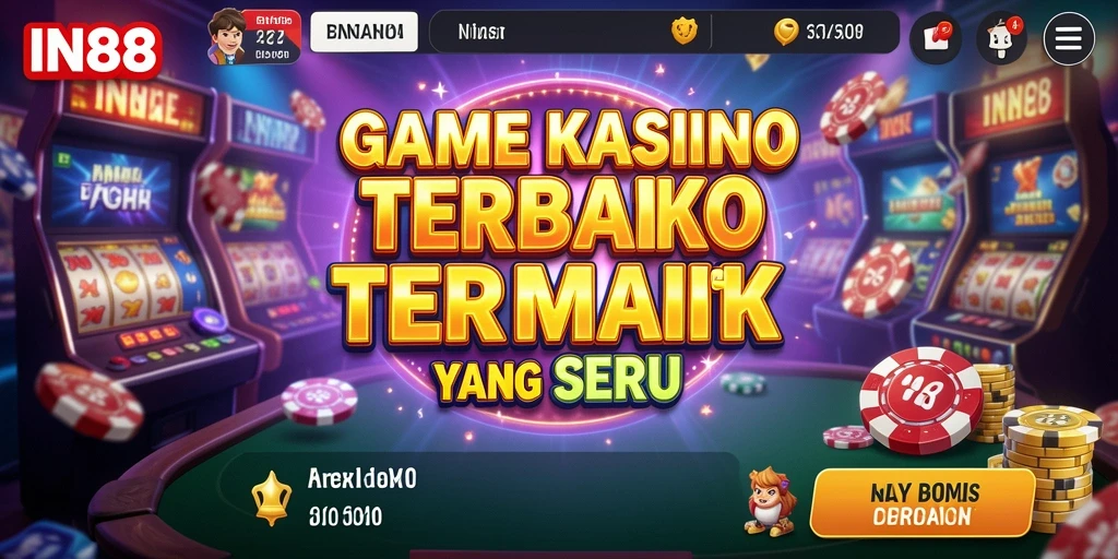 Tampilan menakjubkan dari gameplay Kasino IN88 yang mendebarkan.