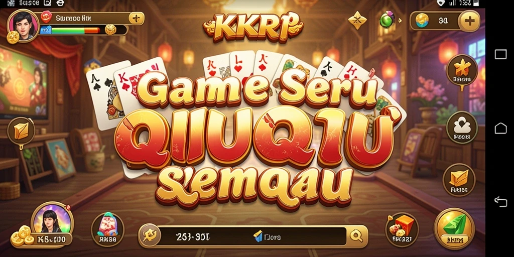 Tampilan aksi seru permainan QiuQiu di KKRP.