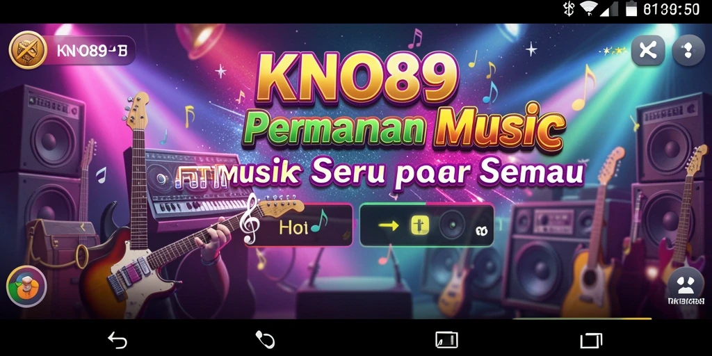 Tampilan screenshot KNO89 memperlihatkan keseruan gameplay musik yang menarik.