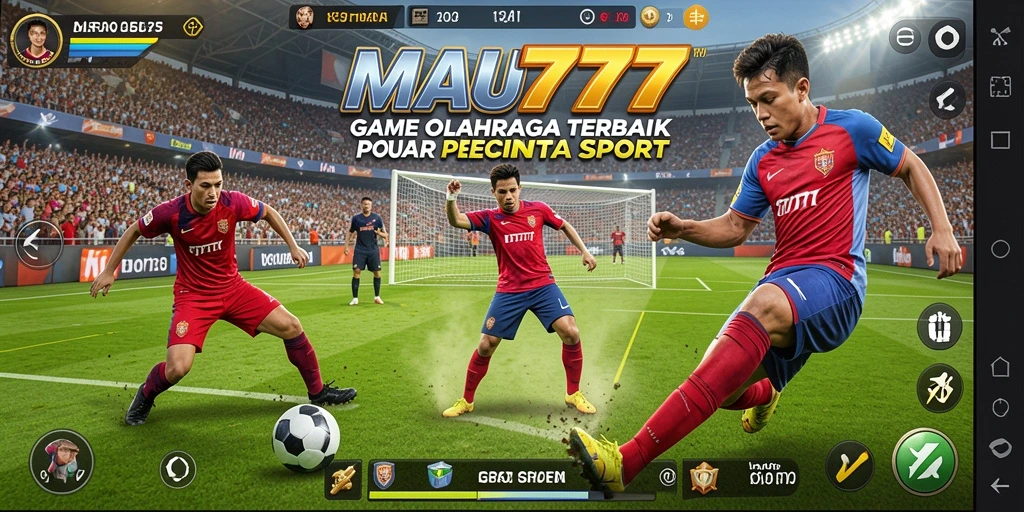 Gameplay seru dengan aksi olahraga mendebarkan.