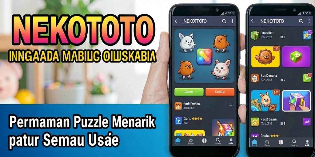Gameplay seru dan menantang dari NEKOTOTO dalam menyelesaikan puzzle.