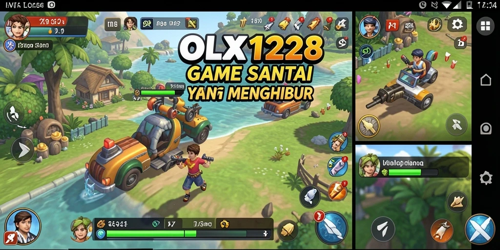 Tampilan gameplay OLX128 yang seru dan penuh warna.