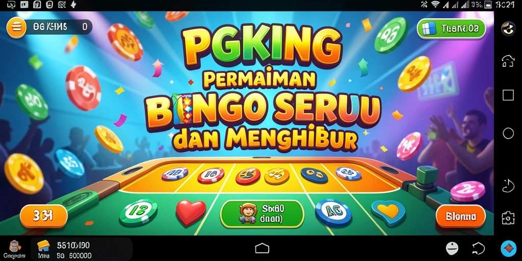 Screenshot PGKING menunjukkan gameplay Bingo yang menegangkan dan interaktif.