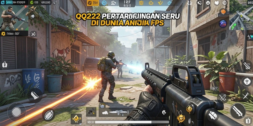 Screenshot memberikan gambaran aksi mendebarkan dalam permainan FPS.