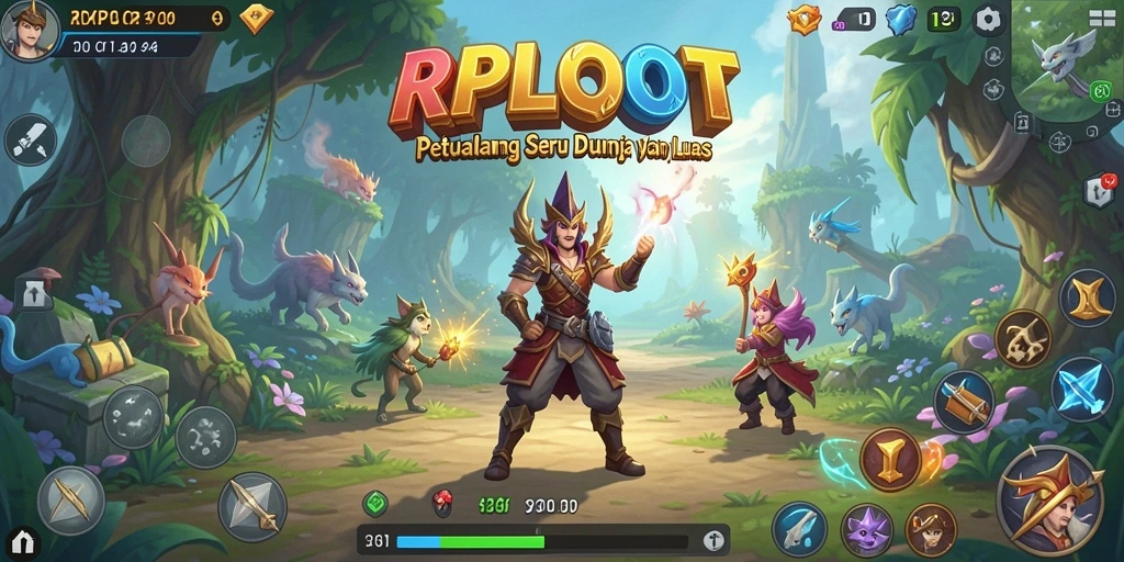 Tangkapan layar menampilkan petualangan seru di RPLOOT dengan grafis menawan.