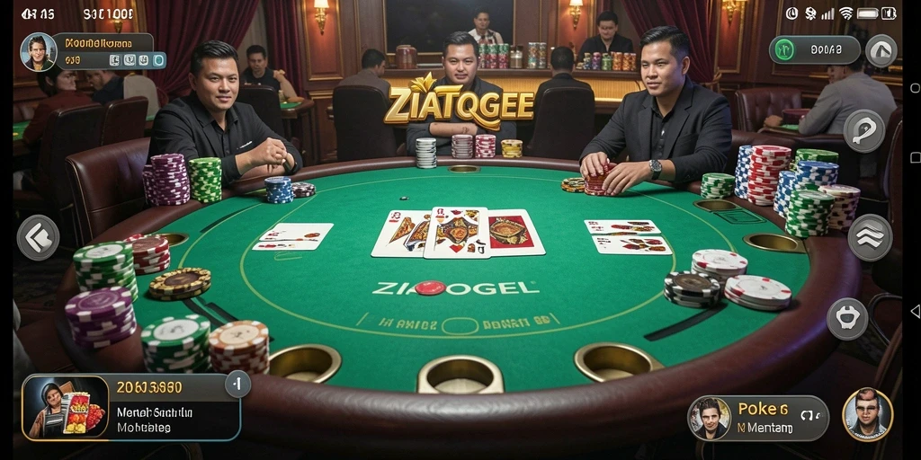 Gambaran utamaGameplay Poker yang menegangkan di ZIATOGEL.