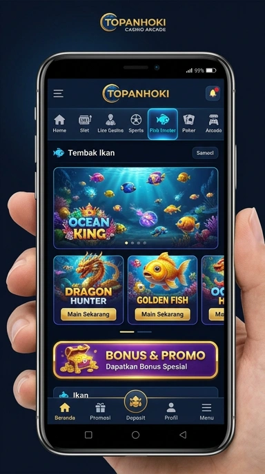 Screenshot antarmuka pengguna aplikasi topanhoki yang intuitif.